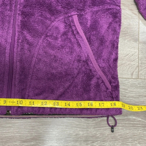 The North Face Oso Furry Fleece Hoodie Full Zip Berry Lacquer S - Picture 10 of 16
